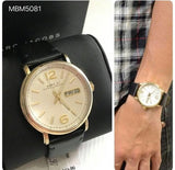  Shop Authentic Marc Jacobs Fergus White Dial Black Leather Strap Watch for Men - MBM5081 - Luxxuri