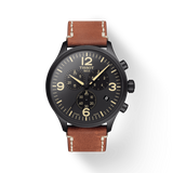  Shop Authentic Tissot T Sport Chrono XL Black Dial Brown Leather Strap Watch For Men - T116.617.36.057.00 - Luxxuri