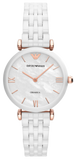  Shop Authentic Emporio Armani Ceramica Mother of Pearl Dial White Ceramic Strap Watch For Women - AR1486 - Luxxuri