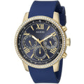  Shop Authentic Guess Sunrise Blue Dial with Diamonds Blue Rubber Strap Watch For Women - W0616L2 - Luxxuri