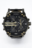  Shop Authentic Diesel Mr Daddy 2.0 Black Dial Black Leather Strap Watch For Men - DZ7348 - Luxxuri