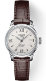  Shop Authentic Tissot Le Locle Automatic Lady Silver Dial Brown Leather Strap Watch For Women - T41.1.113.77 - Luxxuri