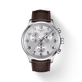 Tissot Chrono XL Silver Dial Brown Leather Strap Watch For Men - T116.617.16.037.00