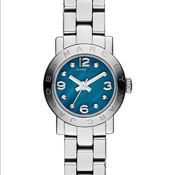  Shop Authentic Marc Jacobs Amy Blue Dial Silver Steel Strap Watch for Women - MBM3274 - Luxxuri