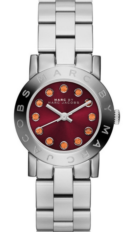  Shop Authentic Marc Jacobs Amy Red Dial Silver Steel Strap Watch for Women - MBM3335 - Luxxuri