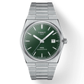 Tissot PRX Powermatic 80 Green Dial Silver Steel Strap Watch For Men - T137.407.11.091.00