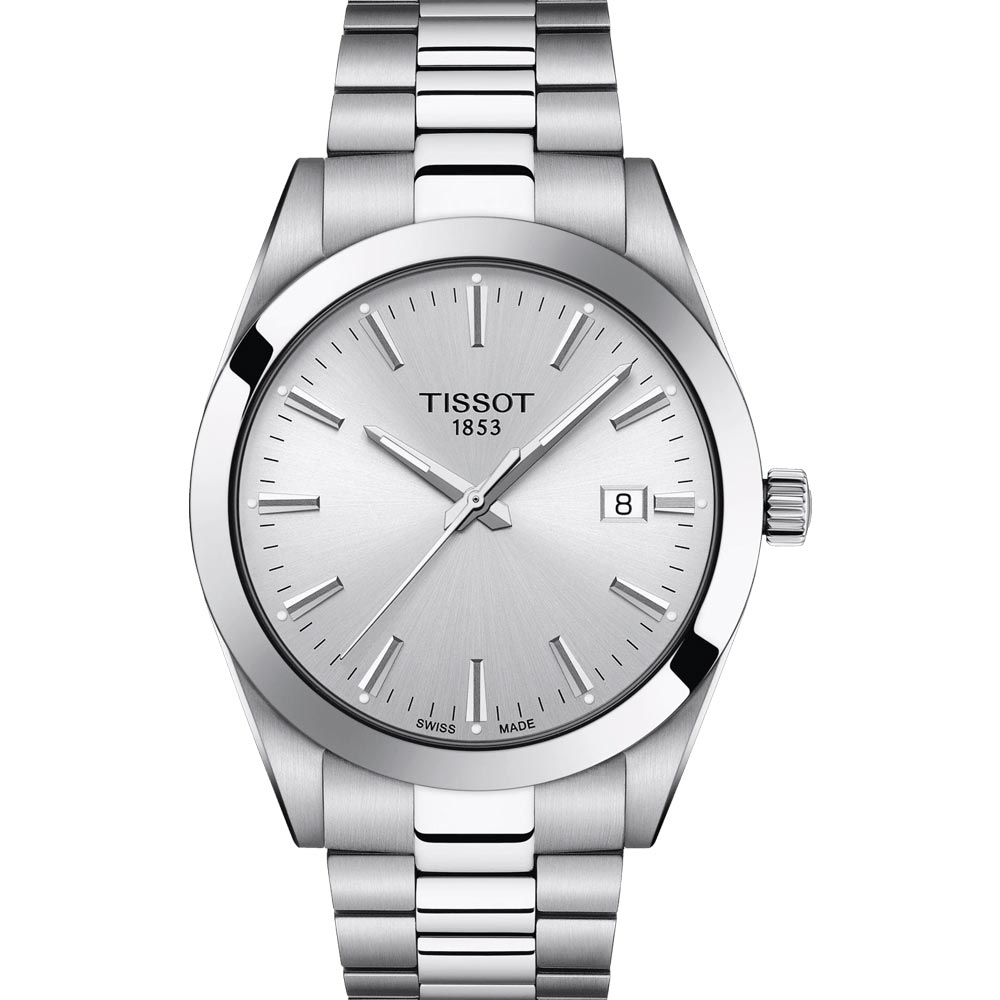  Shop Authentic Tissot Gentleman Silver Dial Silver Steel Strap Watch For Men - T127.410.11.031.00 - Luxxuri