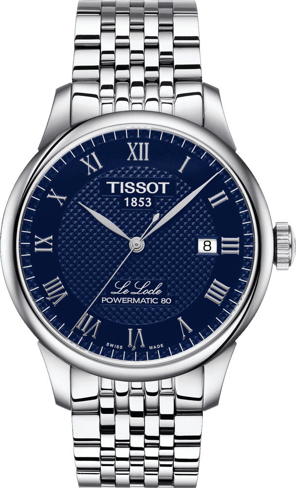  Shop Authentic Tissot Le Locle Powermatic 80 Blue Dial Silver Steel Strap Watch For Men - T006.407.11.043.00 - Luxxuri