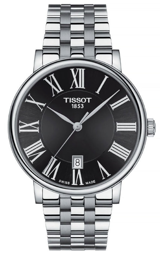  Shop Authentic Tissot Carson Premium Black Dial Silver Steel Strap Watch For Men - T122.410.11.053.00 - Luxxuri