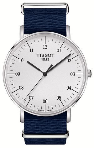  Shop Authentic Tissot T Classic Everytime Large White Dial Blue NATO Strap Watch For Men - T109.610.17.037.00 - Luxxuri