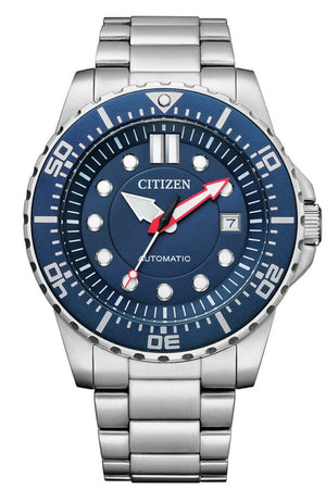 Shop Authentic Citizen Promaster Mechanical Blue Dial Silver Steel Strap Watch For Men - NJ0121-89L - Luxxuri