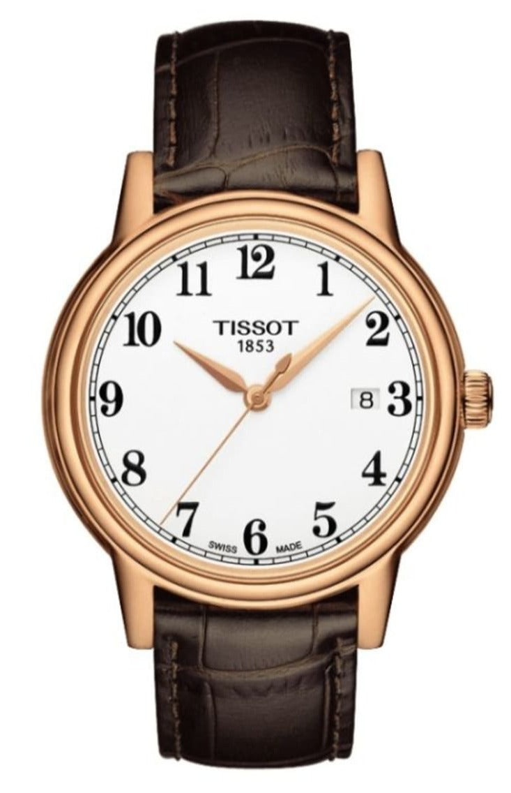  Shop Authentic Tissot Carson White Dial Brown Leather Strap Watch For Women - T085.210.36.012.00 - Luxxuri