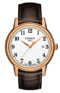  Shop Authentic Tissot Carson White Dial Brown Leather Strap Watch For Women - T085.210.36.012.00 - Luxxuri