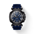 Tissot T Race Chronograph Blue Dial Blue Silicone Strap Watch For Men - T115.417.37.041.00