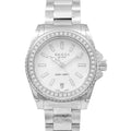 Gucci Dive Diamonds Mother of Pearl Dial Silver Steel Strap Watch For Women - YA136406