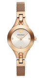  Shop Authentic Emporio Armani Chiara Silver Dial Rose Gold Steel Strap Watch For Women - AR7362 - Luxxuri