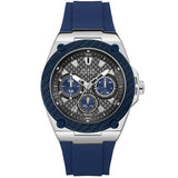  Shop Authentic Guess Legacy Grey Dial Blue Silicone Strap Watch For Men - W1049G1 - Luxxuri
