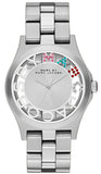  Shop Authentic Marc Jacobs Henry Skeleton Silver Dial Silver Steel Strap Watch for Women - MBM3262 - Luxxuri