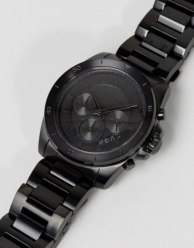  Shop Authentic Michael Kors Alek Oversized Black Dial Black Steel Strap Watch For Men - MK8900 - Luxxuri
