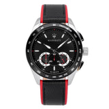  Shop Authentic Maserati Traguardo Black Dial Black Leather Strap Watch For Men - R8871612028 - Luxxuri