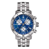  Shop Authentic Tissot T Sport PRS 200 Chronograph Blue Dial Silver Steel Strap Watch For Men - T067.417.11.041.00 - Luxxuri