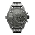  Shop Authentic Diesel Little Daddy Dual Time Chronograph Grey Dial Stainless Steel Strap Watch For Men - DZ7263 - Luxxuri
