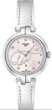  Shop Authentic Tissot T Trend Flamingo Valentines Mother of Pearl White Dial White Leather Strap Watch For Women - T094.210.16.111.01 - Luxxuri