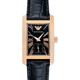  Shop Authentic Emporio Armani Classic Black Dial Black Leather Strap Watch For Women - AR0169 - Luxxuri