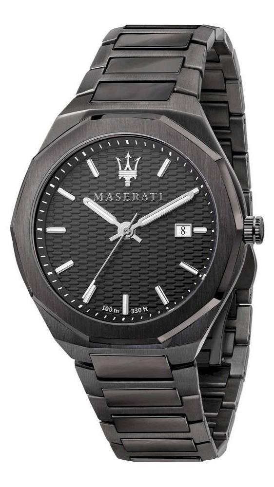  Shop Authentic Maserati Stile Quartz Black Dial Black Steel Strap Watch For Men - R8853142001 - Luxxuri