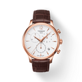  Shop Authentic Tissot T Classic Tradition Chronograph White Dial Brown Leather Strap Watch For Men - T063.617.36.037.00 - Luxxuri