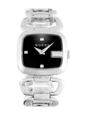  Shop Authentic Gucci G Diamonds Black Dial Silver Steel Strap Watch For Women - YA125509 - Luxxuri