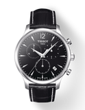  Shop Authentic Tissot T Classic Tradition Chronograph Black Dial Black Leather Strap Watch For Men - T063.617.16.057.00 - Luxxuri