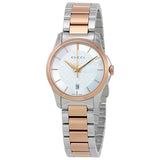  Shop Authentic Gucci G Timeless Silver Dial Two Tone Steel Strap Watch For Women - YA126564 - Luxxuri