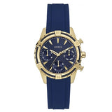  Shop Authentic Guess Catalina Blue Gold Tone Blue Silicone Strap Watch For Women - W0562L2 - Luxxuri