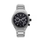  Shop Authentic Maserati Stile Chronograph Black Dial Silver Steel Strap Watch For Men - R8873642004 - Luxxuri