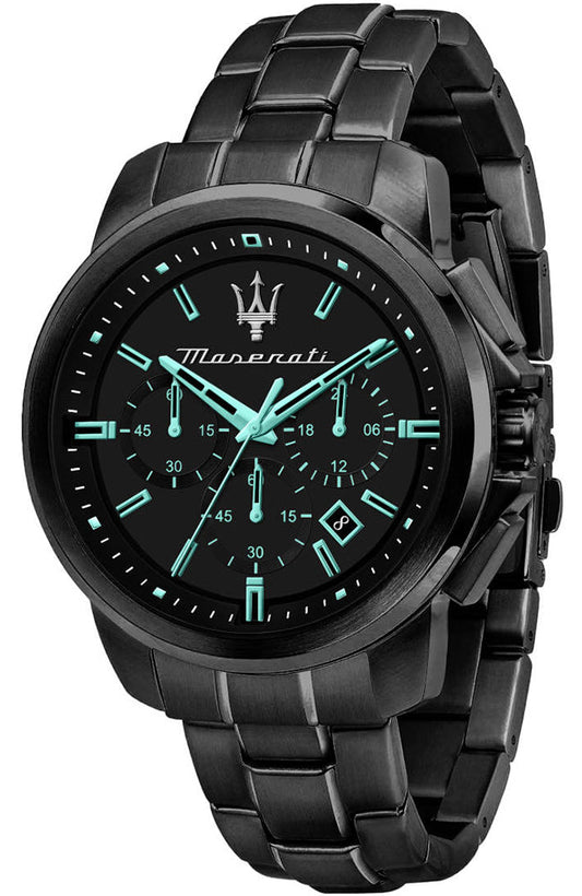  Shop Authentic Maserati Aqua Edition Quartz Precision Chronograph Black Dial Watch For Men - R8873644003 - Luxxuri