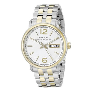  Shop Authentic Marc Jacobs Fergus White Dial Two Tone Steel Strap Watch for Men - MBM5079 - Luxxuri