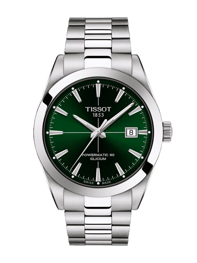  Shop Authentic Tissot Gentleman Powermatic 80 Silicium Green Dial Silver Steel Strap Watch For Men - T127.407.11.091.01 - Luxxuri