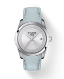  Shop Authentic Tissot T Classic Couturier Silver Dial Light Blue Leather Strap Watch For Women - T035.210.16.031.02 - Luxxuri