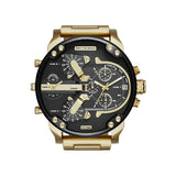  Shop Authentic Diesel Mr Daddy 2.0 Black Dial Gold Stainless Steel Watch For Men - DZ7333 - Luxxuri