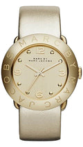  Shop Authentic Marc Jacobs Amy Gold Dial Gold Leather Strap Watch for Women - MBM8627 - Luxxuri