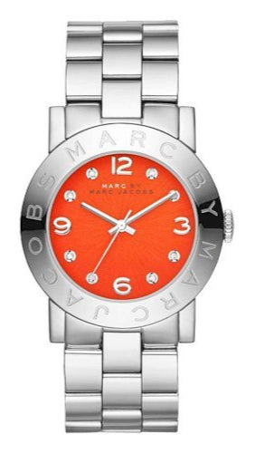 Shop Authentic Marc Jacobs Amy Red Dial Silver Steel Strap Watch for Women - MBM3302 - Luxxuri