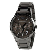  Shop Authentic Emporio Armani Classic Chronograph Grey Dial Grey Steel Strap Watch For Men - AR2454 - Luxxuri