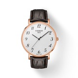  Shop Authentic Tissot T Classic Everytime White Dial Black Leather Strap Watch For Men - T109.610.36.032.00 - Luxxuri