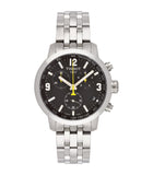  Shop Authentic Tissot PRC 200 Chronograph Black Dial Silver Steel Strap Watch For Men - T055.417.11.057.00 - Luxxuri