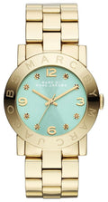  Shop Authentic Marc Jacobs Amy Blue Dial Gold Steel Strap Watch for Women - MBM3301 - Luxxuri