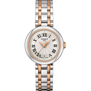  Shop Authentic Tissot Bellissima Lady Small Mother of Pearl Dial Two Tone Steel Strap Watch For Women - T126.010.22.013.01 - Luxxuri
