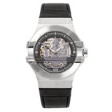  Shop Authentic Maserati Potenza Automatic Black Dial Black Leather Strap Watch For Men - R8821108038 - Luxxuri