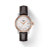  Shop Authentic Tissot Bridgeport Lady White Dial Brown Leather Strap Watch For Women - T097.010.26.118.00 - Luxxuri