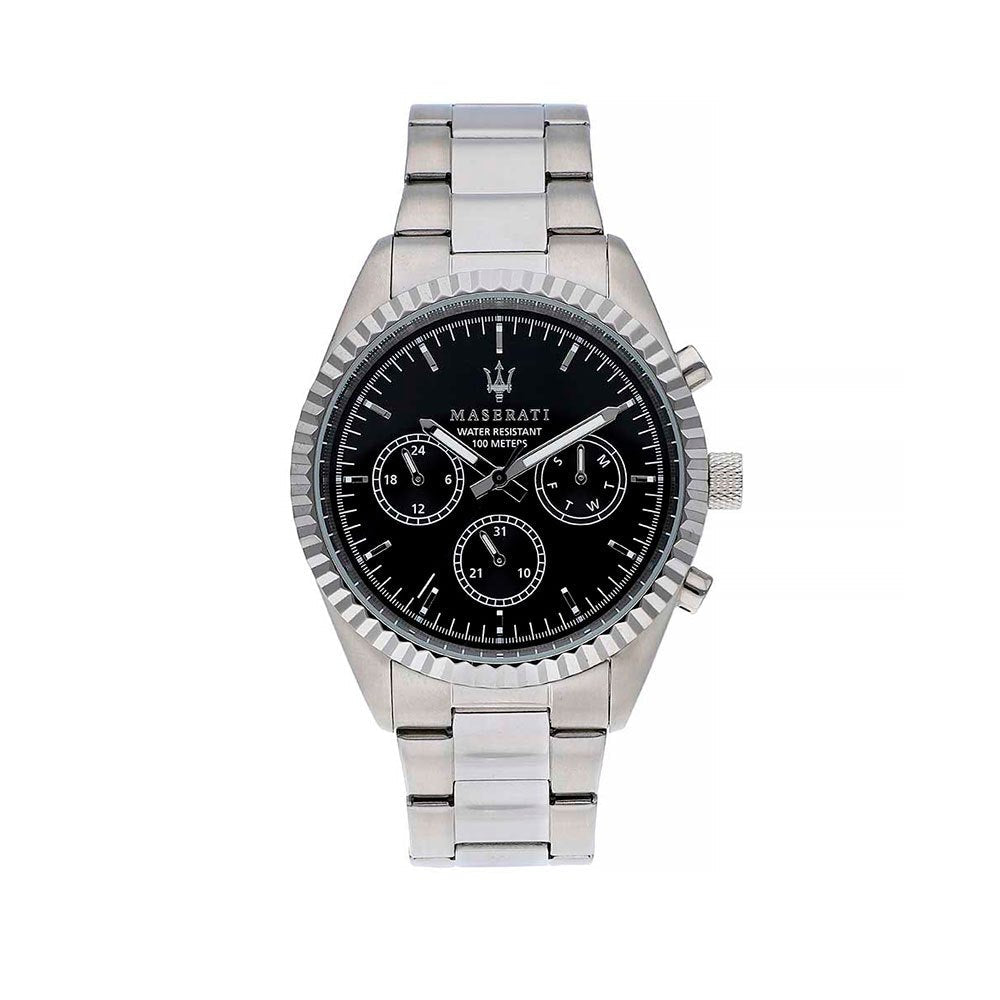  Shop Authentic Maserati Competizione Chronograph Quartz Black Dial Watch For Men - R8853100023 - Luxxuri